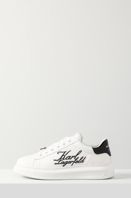 Кроссовки LAGERFELD 855010 белые надпись