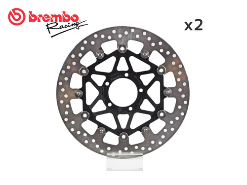 78B40890 PAIR OF BREMBO FLOATING FRONT DISCS SERIE ORO (P V4, SF V4)