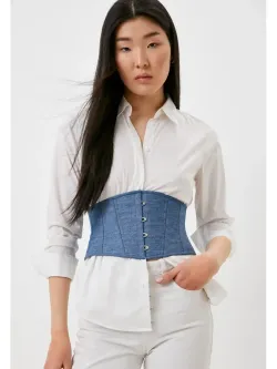 Джинсовый корсет-пояс