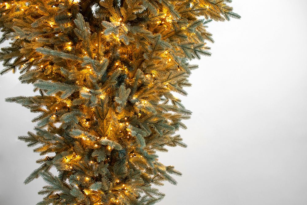 Ель подвесная потолочная «Люстра» с встроенной гирляндой