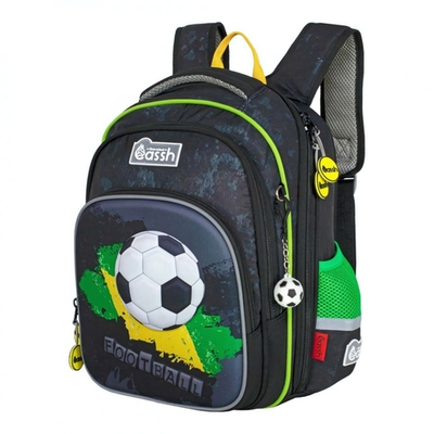 Рюкзак Школьный 37*28*13 см, "Мотоцикл", жесткая спинка (Cassh)