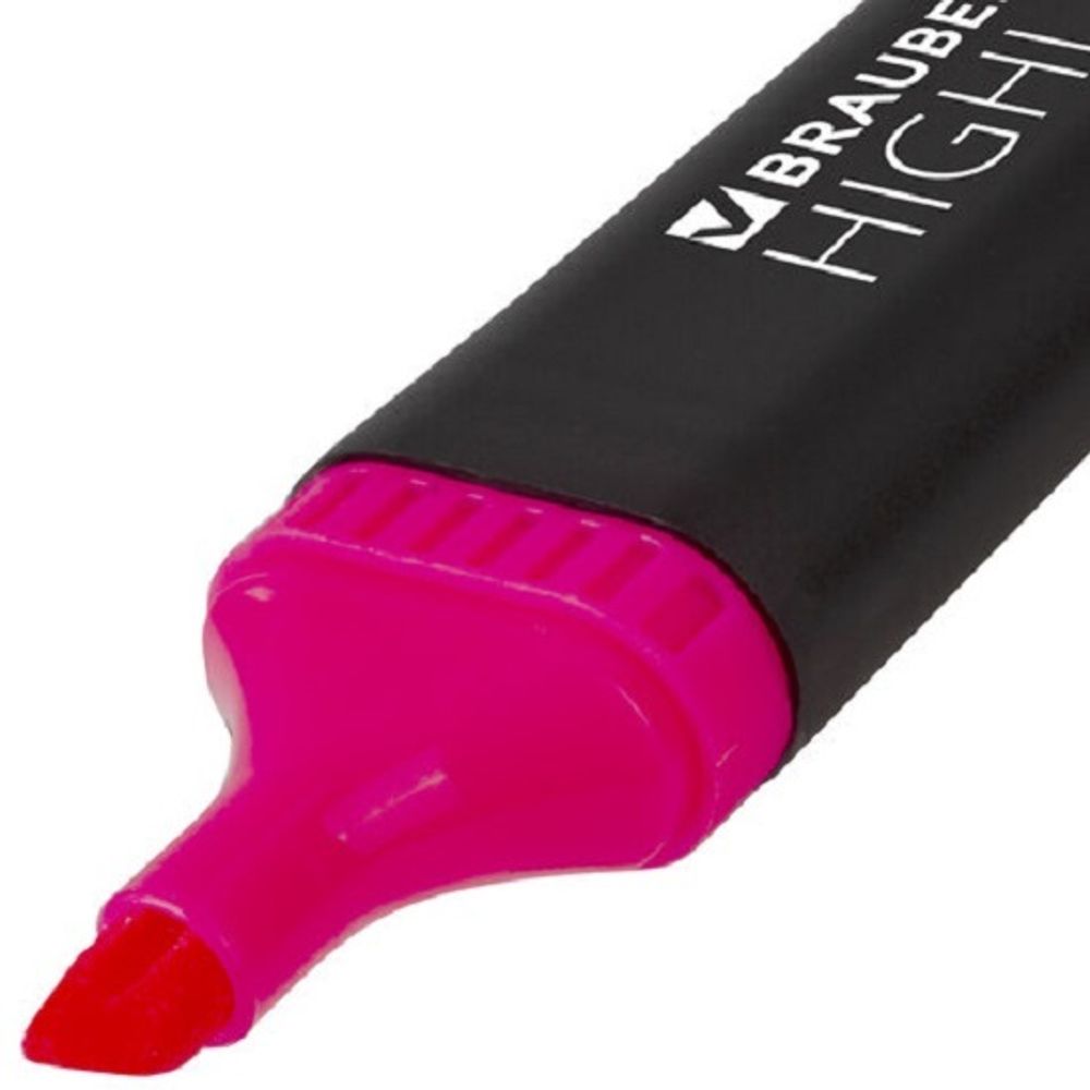 Выделитель текста 1-5мм, Brauberg Contract, розовый