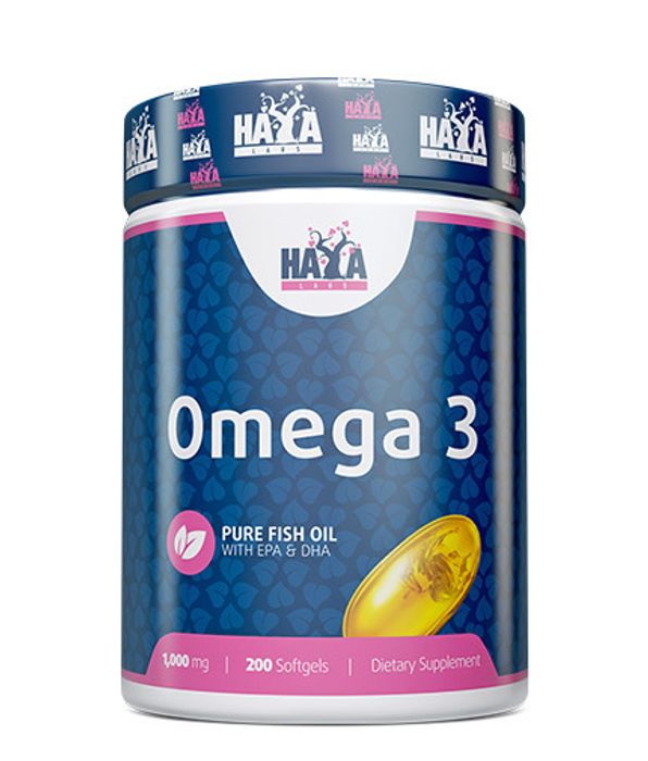 Омега 3 1000 мг, Omega 3 1000 mg, Haya Labs, 200 капсул