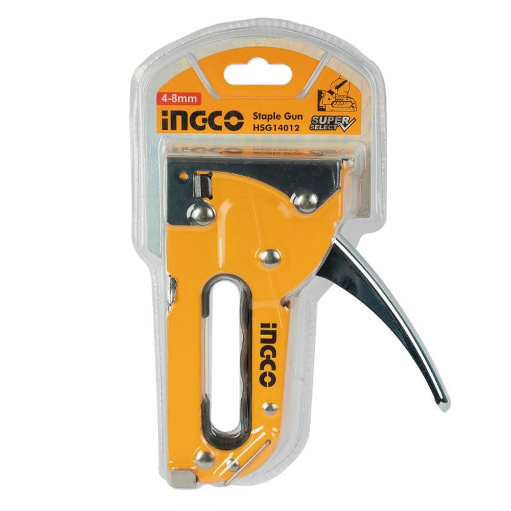 Степлер скобозабивной 4-8 мм, металлический корпус, тип 53 INGCO
