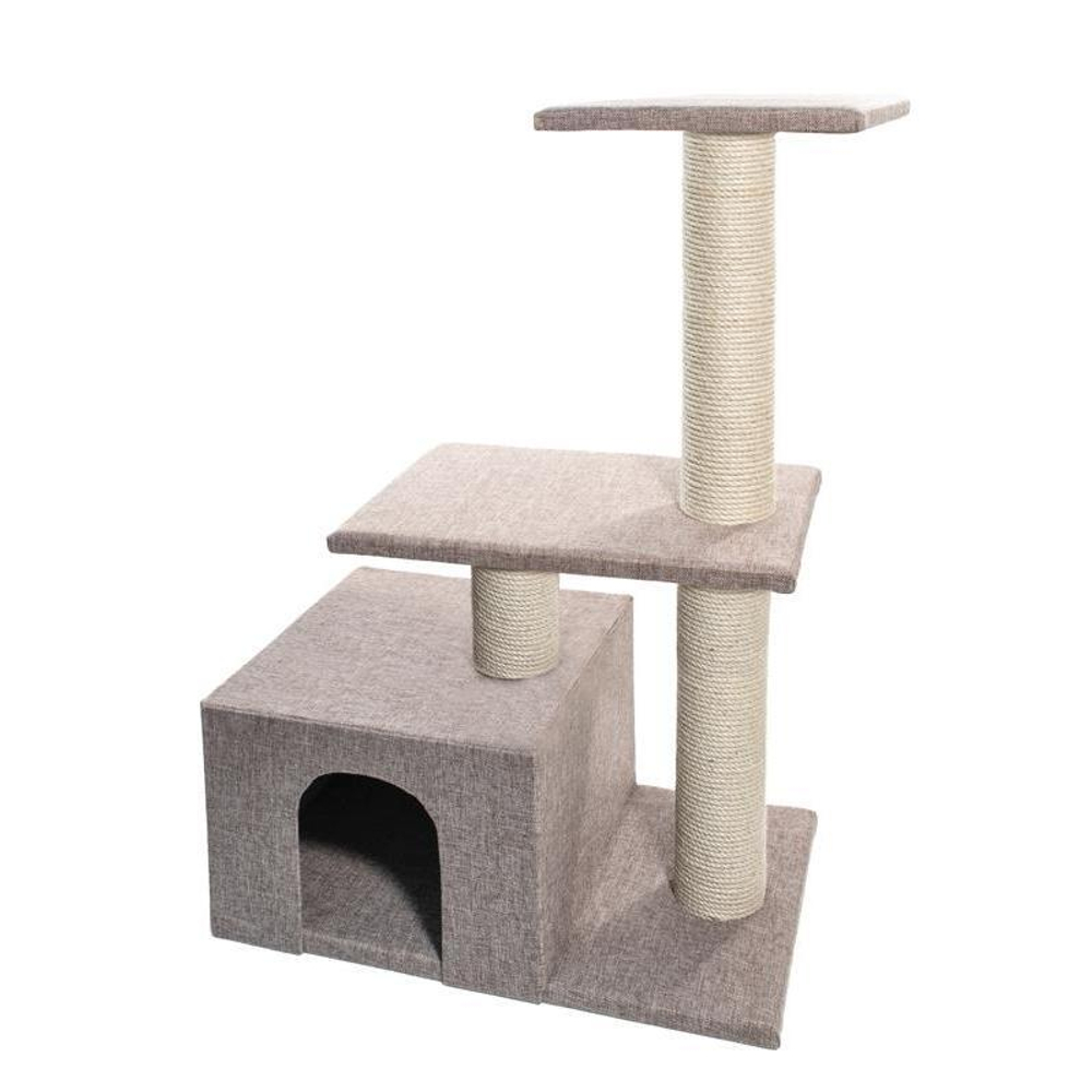Игровой комплекс для кошек с двумя площадками "Витязь", 580*360*870мм