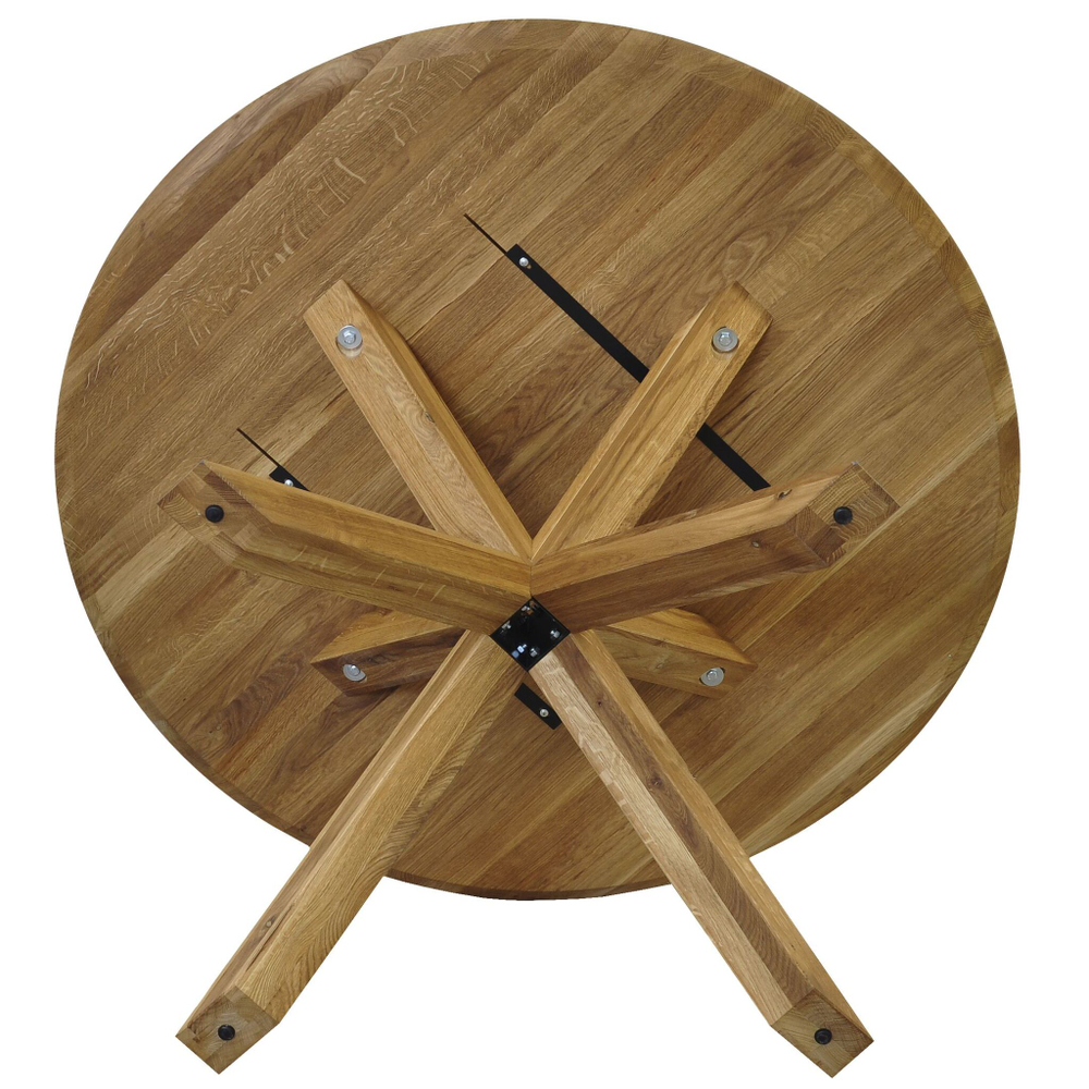 Стол обеденный круглый Консул 120 см из дуба