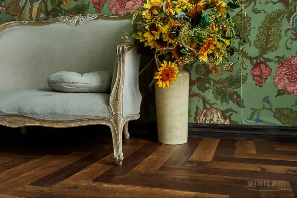 Vinilam Parquet Herringbone Glue Паркет Парижский, 2,79 м²