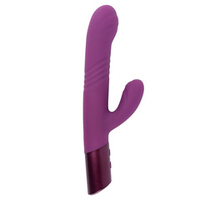 Фиолетовый вибратор-кролик 24,4см Selove Thrusty G-Spot Vibrator Purple