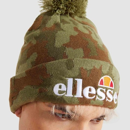 Шапка ELLESSE Velly Camo Pom Pom Beanie