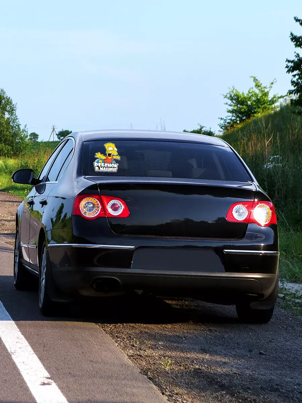 Наклейка автомобильная Симпсоны