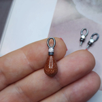 Бейл, шапочка, штифт для вклейки, фианит кристалл, ювелирная заводская фурнитура, про-во Россия