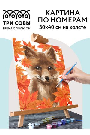 Картина по номерам "Лисица", 30х40 см