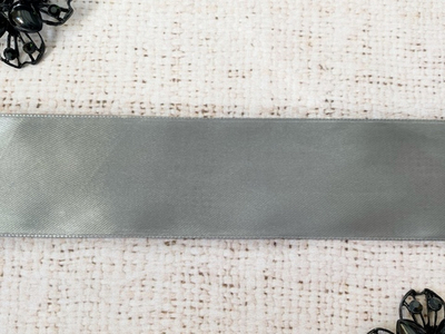 Лента атласная, ш. 4 см, 59 (26) св.серый