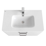 Тумба с умывальником IDDIS Brick, подвесная, 80 см, белая, BRI80W0i95K