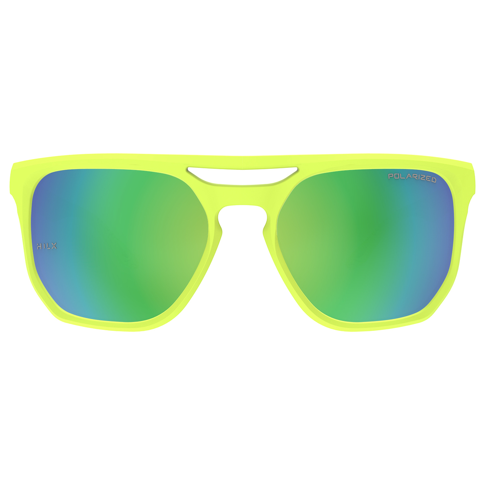 Спортивные очки HILX Carnage / Matt Solid Neon Yellow / Green Polarized Lens