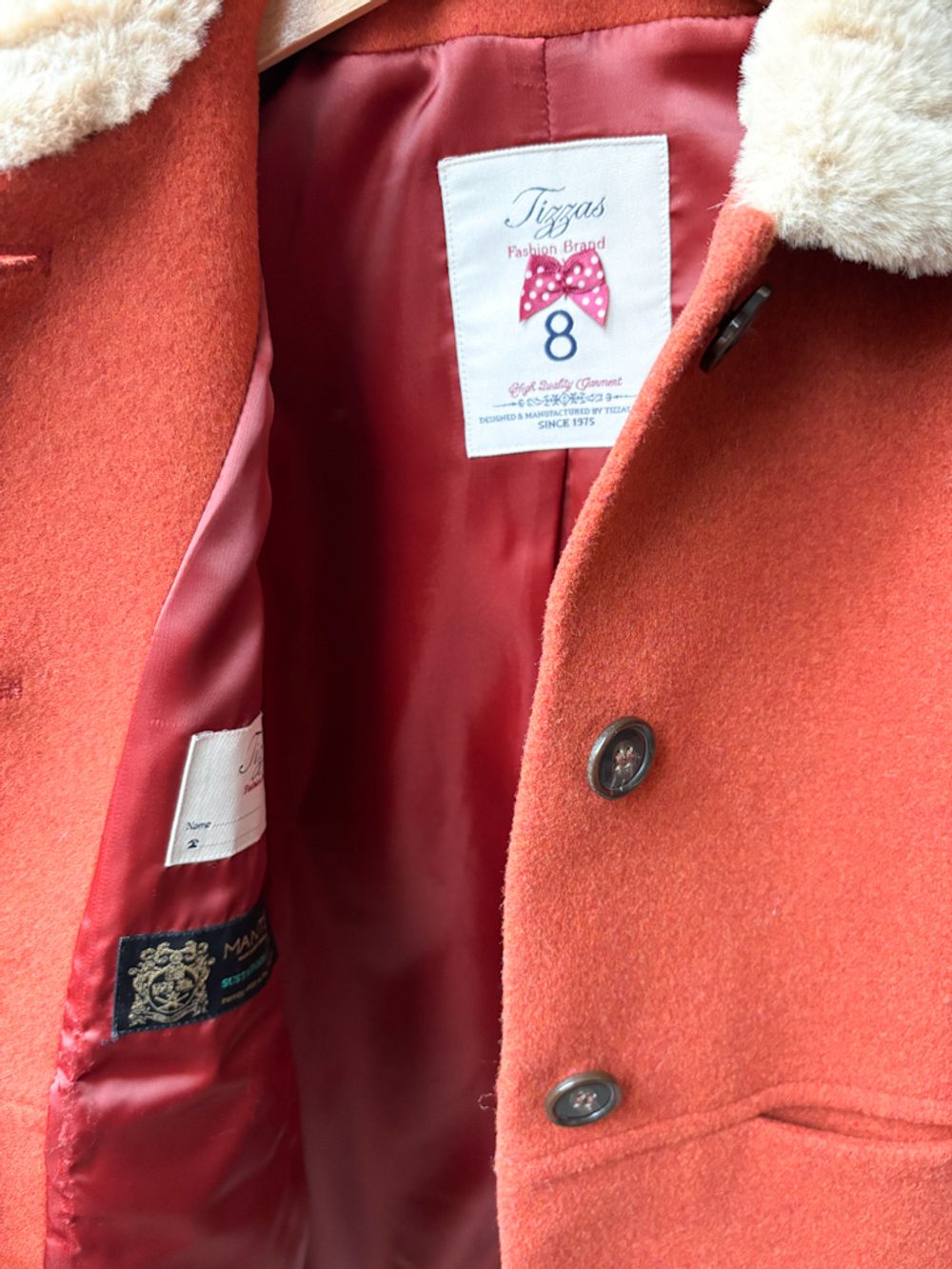 Шерстяное пальто Tizzas, 128