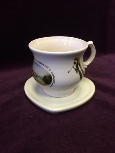 Чайная пара фарфоровая