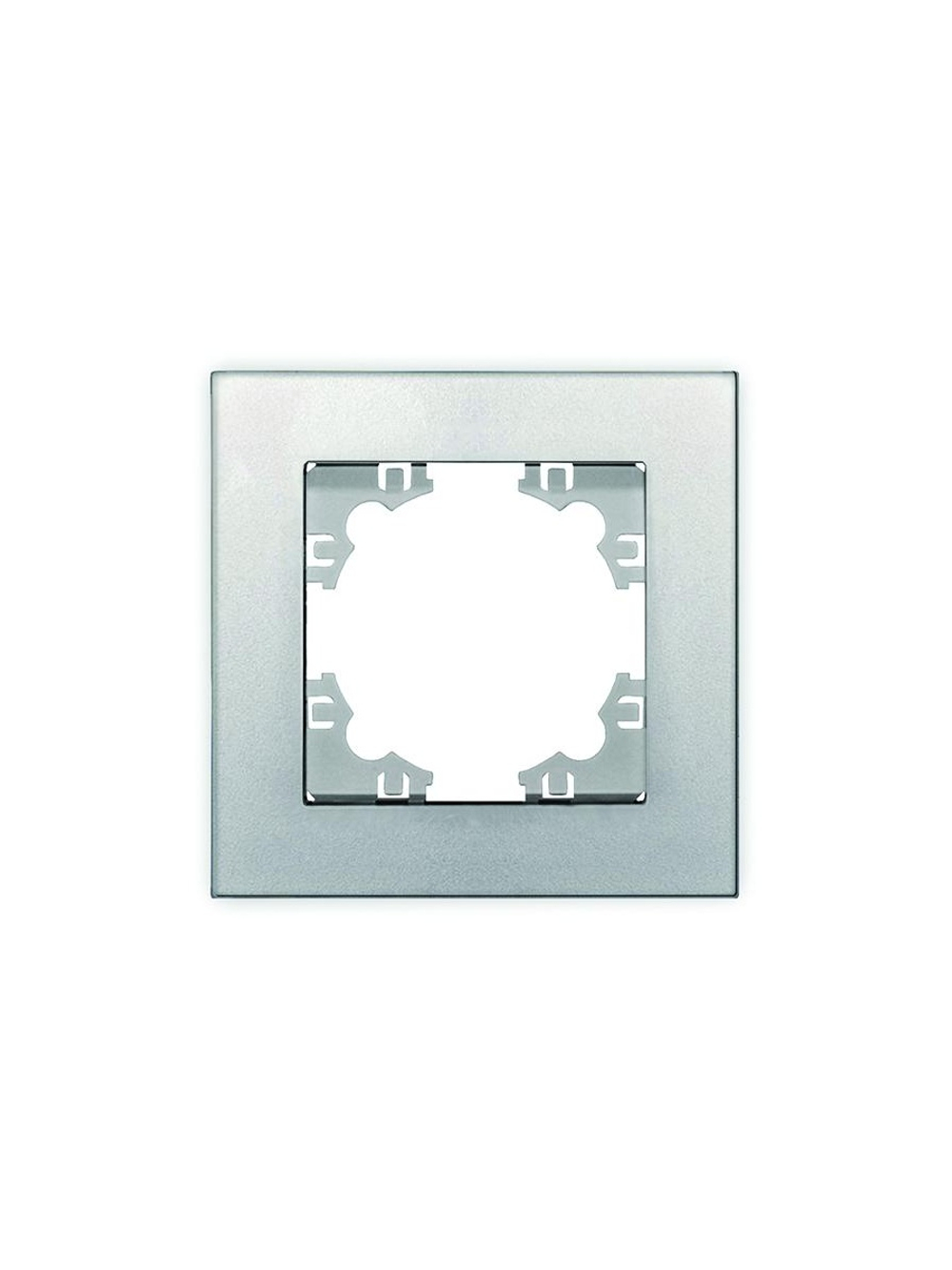 Рамка 1-м Афина серебр. Universal A0053-S