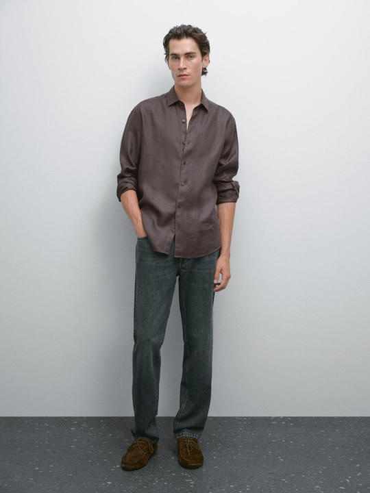 Massimo Dutti Зауженные джинсы, глубокий синий