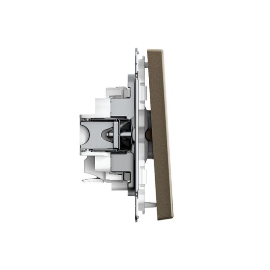 Выключатель 1-кл. ArtGallery 10AX быстрозажим. клем. механизм мокко SE GAL000611S