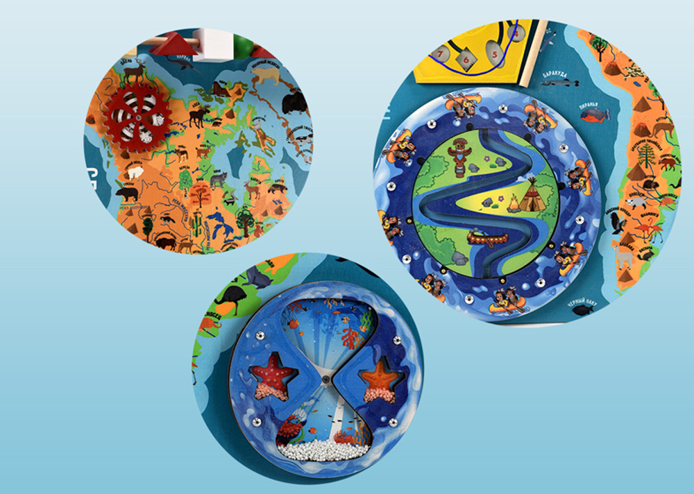 Бизиборд серии Наша планета Земля. Животный и растительный мир Северной и Южной Америки