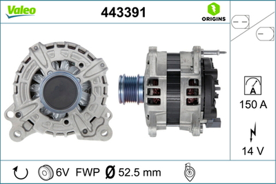 VALEO - 443391-VAL - Alternator