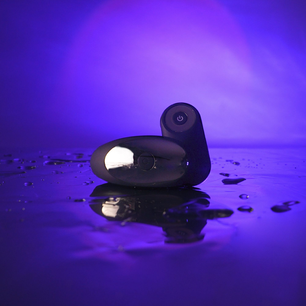 Черный вибратор для пар Perfect Lover с пультом ДУ (Цвет: черный)