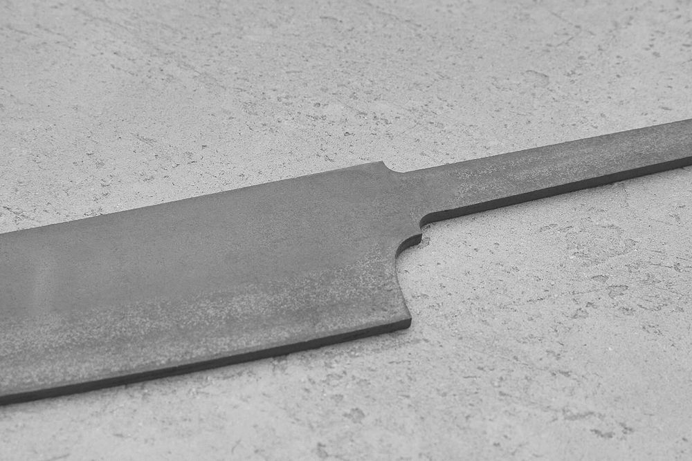 Заготовка для ножа, сталь CPM S90V 3,1мм. Модель "Геликон Ш200" с клинком 200мм, ТО 61-62HRC