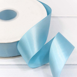 Лента Атласная 3,8см х 110м Полиэстер класс А (Голубой)