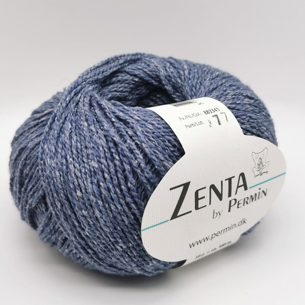 Пряжа для вязания Zenta 883341, 50% шерсть, 30% шелк, 20% нейлон (50г 180м Дания)