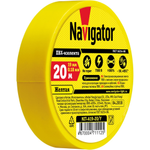Изолента профессиональная 0,18х19мм 20м желтая NIT Navigator 71112