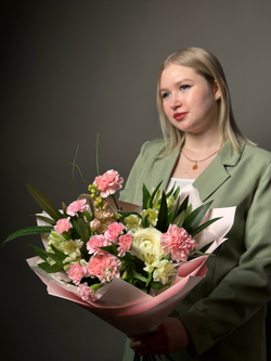 Сборный букет «Розовое очарование»