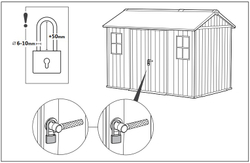 Пластиковый хозблок Keter Newton Plus 975 brown