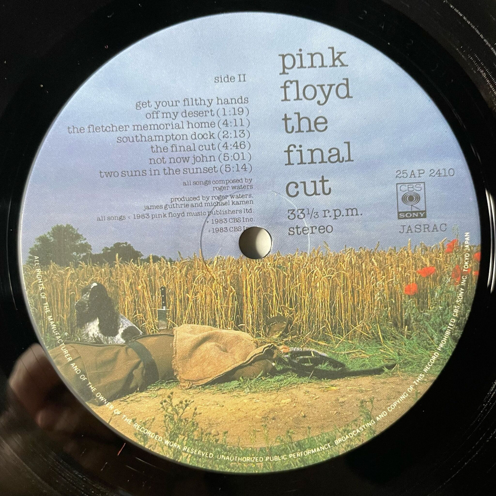 Винтажная виниловая пластинка LP Pink Floyd The Final Cut (Japan 1983) (Obi) The Post War Dream