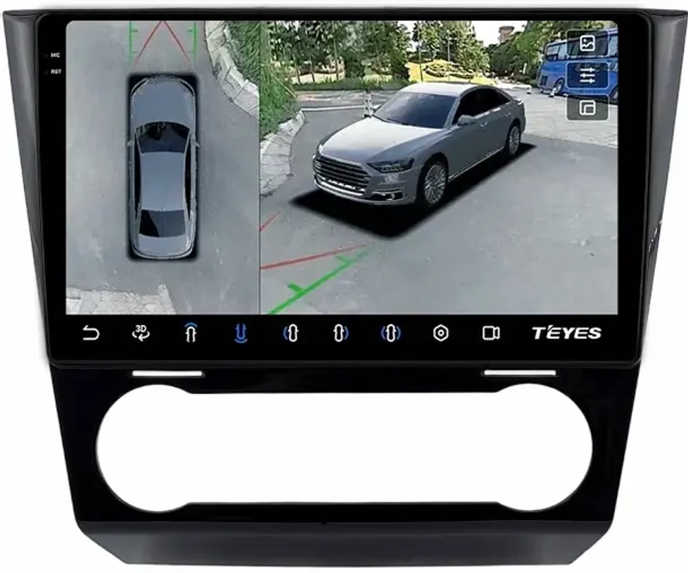 Магнитола для Subaru Levorg 1 VM 2017-2020 (без штатного 360) - Teyes CC3-2K-360 на Android 10, 2K QLED, 6Гб+128Гб, CarPlay, 4G SIM-слот, 4 камеры в комплекте