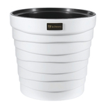 Кашпо "Бархан" со вставкой (12л) Цв. Белый