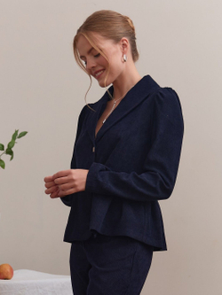 Жакет вельвет укороченный