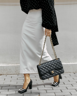 Юбка-карандаш в молочном цвете