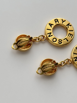 Клипсы с круглыми подвесками Sonia Rykiel