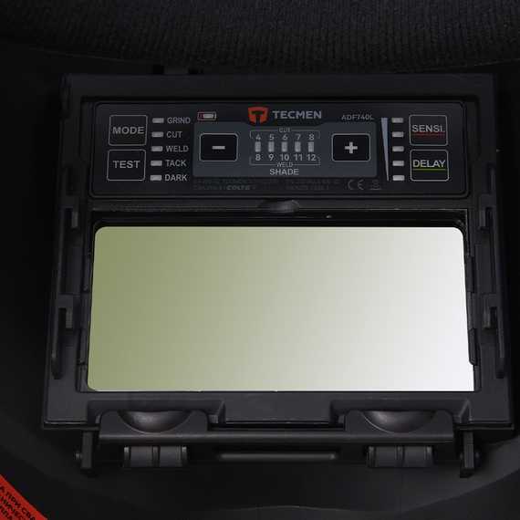 Маска сварщика Tecmen ADF 740L серая