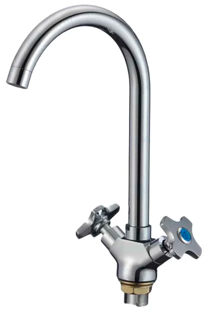 Смеситель для кухни SL115-274F RMS двухручков с высоким изливом