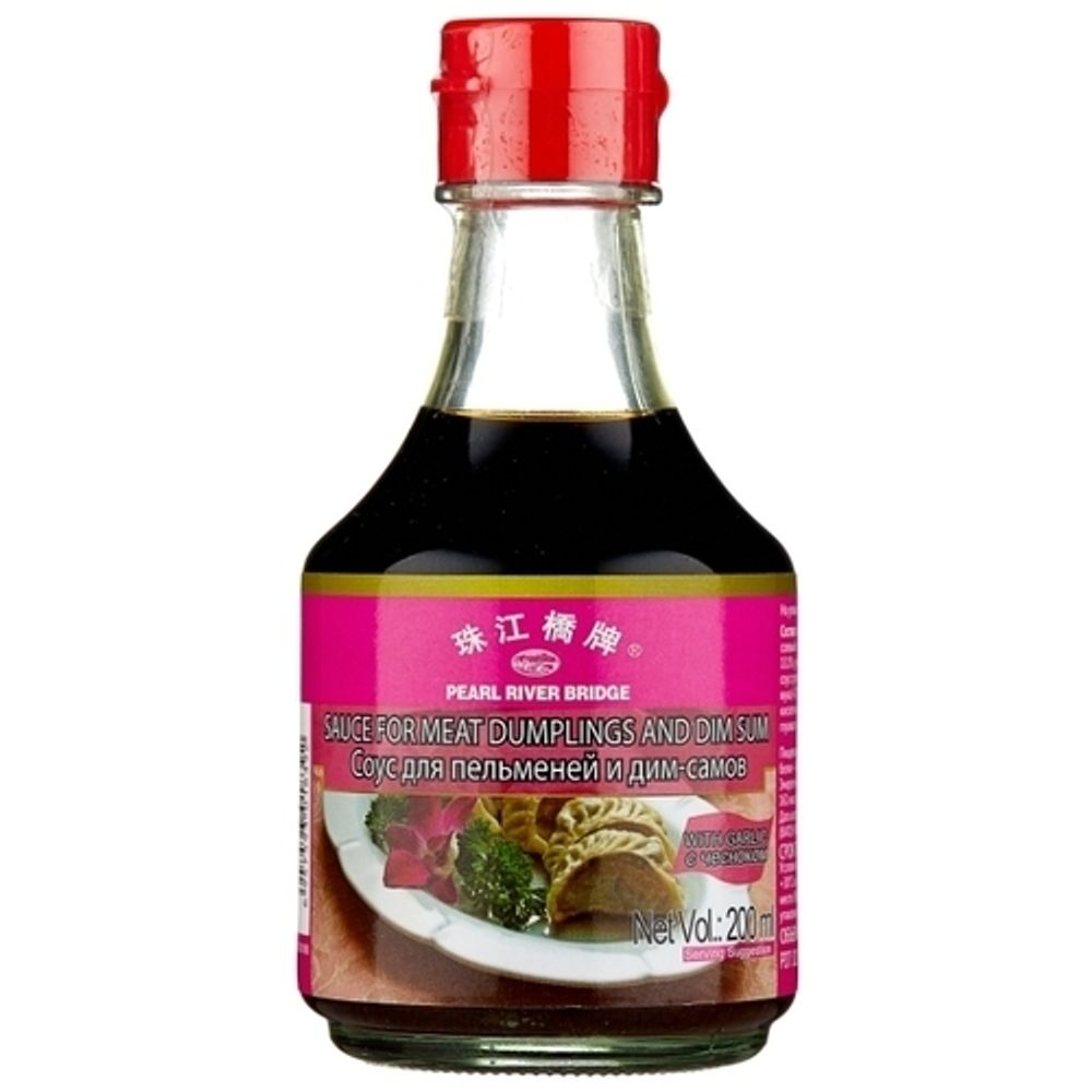 Соус для пельменей и дим-самов с чесноком Pearl River Bridge Sauce for Meat Dumplings and Dim Sum with garlic 200 мл