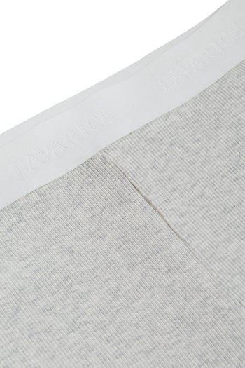 Велосипедки с резинкой AVRORA Светло-серый меланж