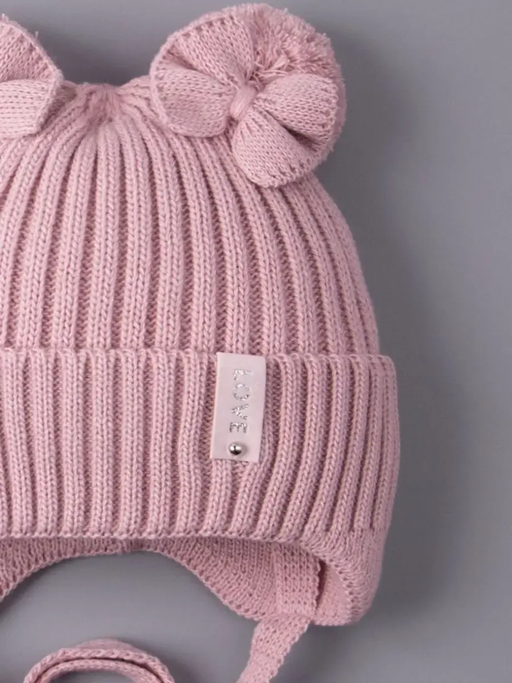 Шапка вязаная демисезонная для девочки
