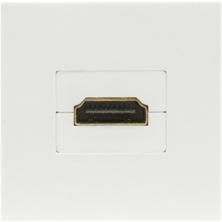 Розетка HDMI,  2мод.,  бел. (45х45мм),  серия (тип) DEC