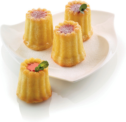 Форма для запекания Silikomart Forma do ciastek Sf050 Cannele, овальная, силикон, 18 33,5 см