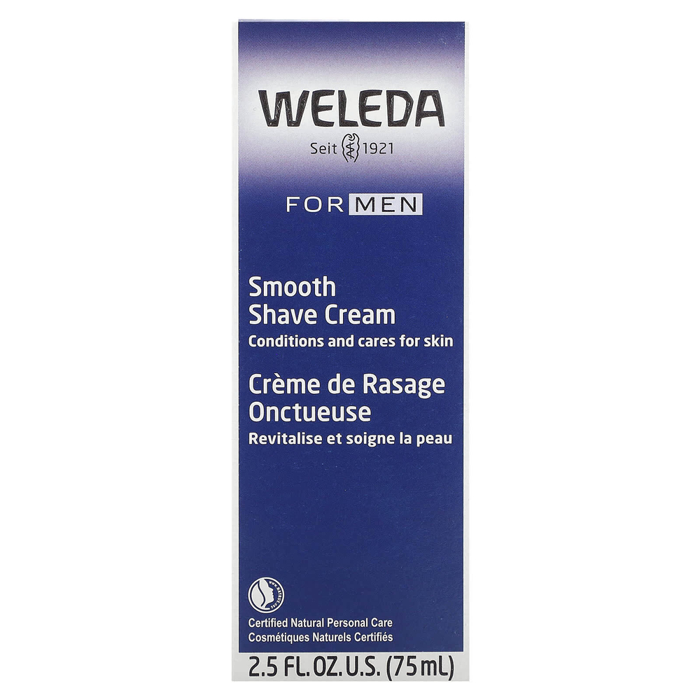 Weleda, Для мужчин, крем для гладкого бритья, 75 мл (2,5 жидк. унц.)