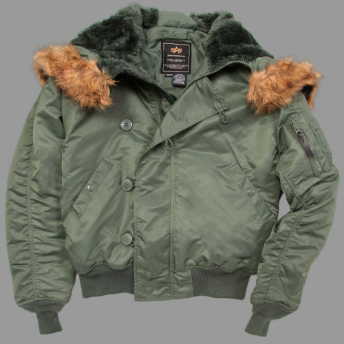 Куртка Мужская Alpha N-2B Flight Jacket (оливковая -S.green)