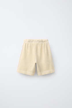 ZARA КОМФОРТНЫЕ ШОРТЫ, ЭКРЮ