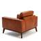 Кресло Angel Cerda KF1016-1P, коричневая кожа